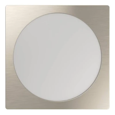 Image of Eglo Recessed LED Ceiling spot Fueva 6, Square Spotlight, lamp Made of Plastic in Silver and White, Warm White Cold 21.6 x cm
