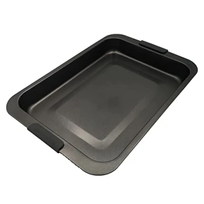 Image of MAWANS Non Stick Baking Oven Tray Roaster Roasting Traybake Tin Dishwasher Safe Carbon Steel (42x28x4.8cms)