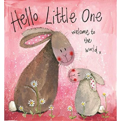 Image of ALEX CLARK Hello Little One Baby Girl Card