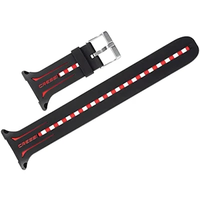 Image of Cressi Giotto Strap for Dive Computer Black/Red