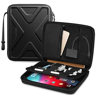 Image of SITHON Portfolio Sleeve Case for 11&quot; iPad Pro M4/M2/M1 2024 2018, Air M2 2024, 10.9&quot; 5/4, 10.9&quot;/10.2&quot; 10/9th Gen, Galaxy Tab, Shock Absorption Hard Tablet Carrying Organiser,