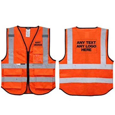 Image of Salzmann 3M High Visibility Vest with Custom Print Reflective Safety Made Material