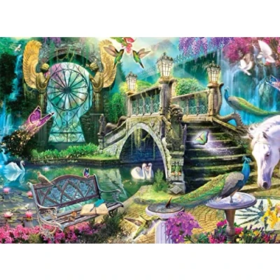 Image of Buffalo Games Enchanted Garden 1000 Piece Jigsaw Puzzle