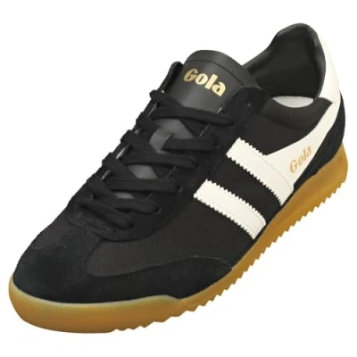 Image of Gola Tornado Mens Casual Trainers in Black Off White 7 UK