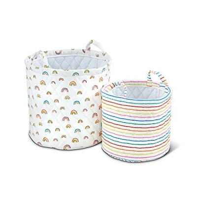 Image of Ickle Bubba Rainbow Dreams Pack of 2 Storage Baskets (Multi)
