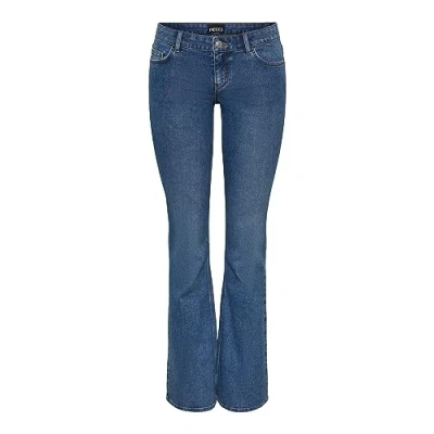 Image of PIECES Women&#039;s PCPEGGY LW Flared MB Jeans NOOS BC, Medium Blue (Medium Denim), M / 30L