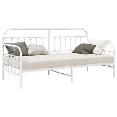 Image of vidaXL Daybed Frame White 90x200 cm Steel