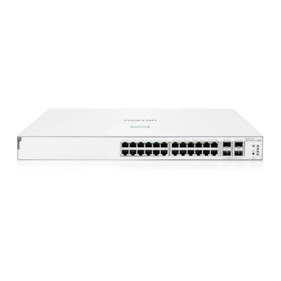 Image of HPE Networking Instant On Switch Series 1930 Intelligent Managed Layer 2+ Ethernet with 24 Port Gb and PoE 24x 1G 4X SFP+ CL4 195W EU Cable (JL683B#ABB)