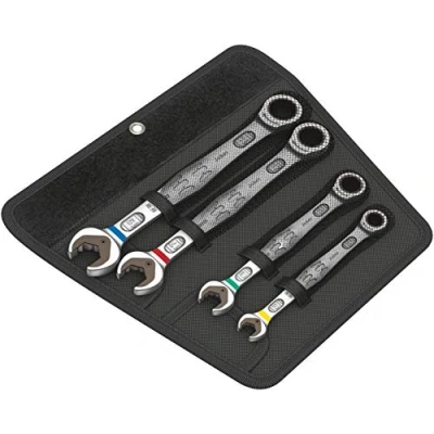 Image of Wera Joker Combination Ratchet Spanner Set, Metric, 4pc, 05073290001