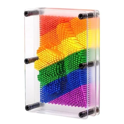 Image of Tobar Rainbow Pin Art Retro Desktop Toy