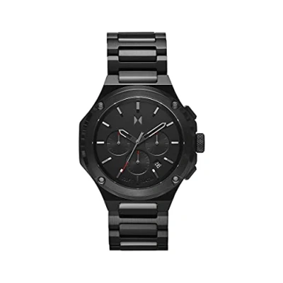 Image of MVMT Chronograph Quartz Watch for Men with Black Stainless Steel Bracelet 28000149 D