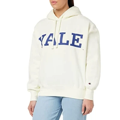 Image of Champion Women&#039;s College Hooded Sweatshirt, Cream, M