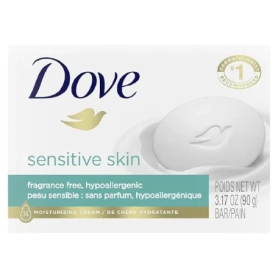 Image of Dove beauty bar soap with moisturizing lotion for sensitive skin 3.15 Oz