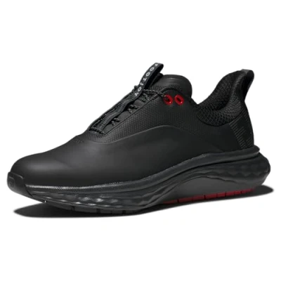 Image of FootJoy Men&#039;s Quantum Golf Shoe, Black/Grey/Red, 6 UK