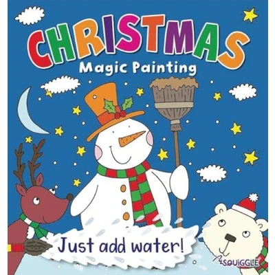 Image of Quickdraw Christmas Magic Painting Activity Set Childrens Colouring Just Add Water Kids Paint Craft Kit