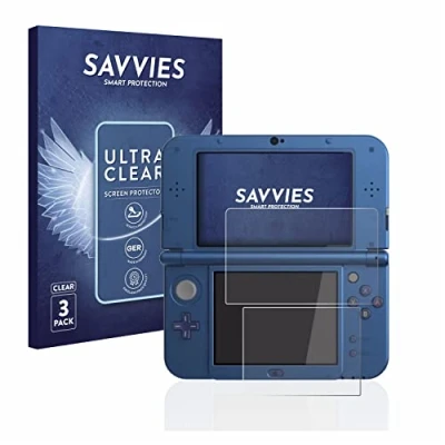 Image of Savvies 6 Pack Screen Protector compatible with Nintendo New 3DS XL Protection Film Clear