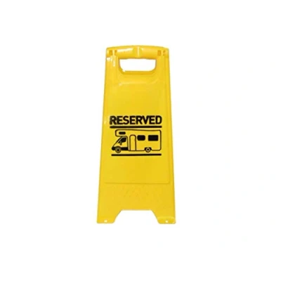 Image of Motorhome Pitch Reserved Sign with Pegging Points (Campervan Stay Fixed)