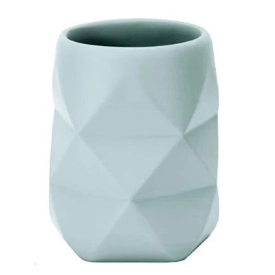 Image of Kleine Wolke Crackle toothbrush holder, accessories, raffia colour, material: polyresin