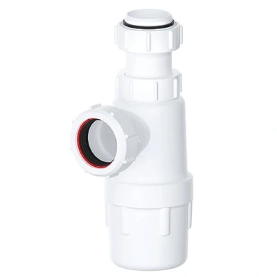 Image of SPARES2GO Telescopic Waste Bottle Trap Bathroom Kitchen Sink Basin Urinal Bidet Seal Kit (40mm 1.5&quot;)