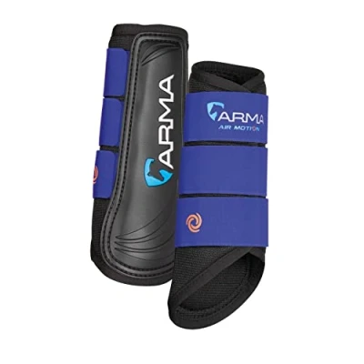 Image of Shires Arma Air Motion Brushing Boots in Royal Blue, Horse Full,