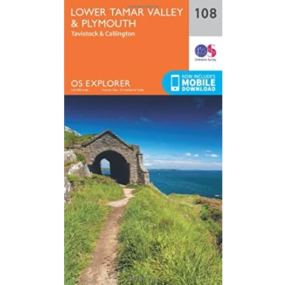 Image of Explorer 108 Lower Tamar Valley &amp; Plymouth Map With Digital Version