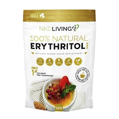 Image of Erythritol GOLD 1kg (2 x 500g) by NKD Living Natural Brown Sugar Alternative with Stevia
