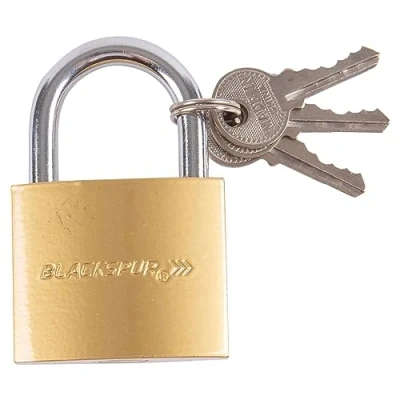 Image of Brass 5cm Iron Hardened Shackle Padlock By Blackspur