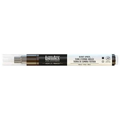 Image of Liquitex 2 4 mm Fine Nib Paint Marker Burnt Umber