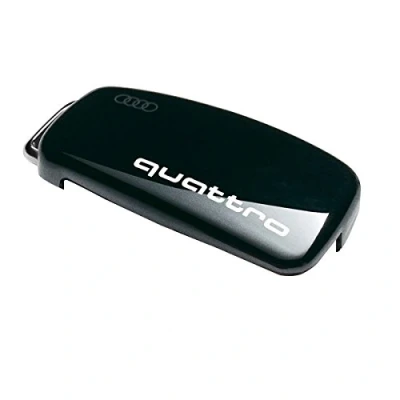Image of Audi 8V0071208AY9B Key Cover with Quattro Design, Brilliant Black