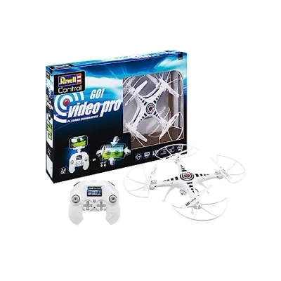 Image of Revell Control 23818 Remote Camera Quadcopter &quot;Go! Video Pro&quot; With Precise 2.4 GHz Control, Altitude Sensor, Headless, 6 Axis Gyro, One Push Take Off/Land, 720P Camera, 32.5cm in length