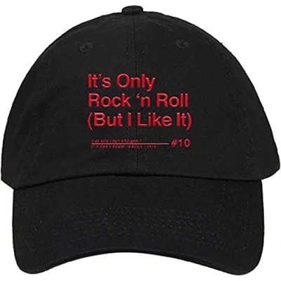 Image of Rolling Stones The Baseball Cap IORNR Band Logo Official Black Unisex One Size