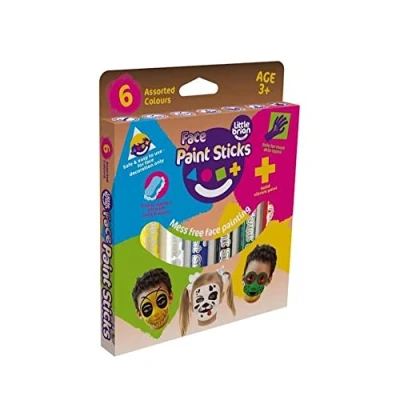 Image of Little Brian LBFPS06CA6 Face Paint Sticks 6 Pack, Multi