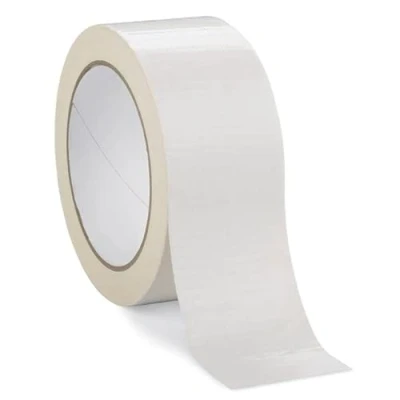 Image of ITRAT® Duct Tape Waterproof Gaffer Super Sticky Gaffa Strong Heavy Duty Adhesive Cloth Tape, High Strength Repair (White, 48MMx10M)