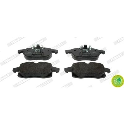 Image of 93188111 Brake pad set FERODO PREMIER ECO FRICTION FDB1520 prepared for wear indicator with piston clip without accessories SAAB: 9 3 Saloon