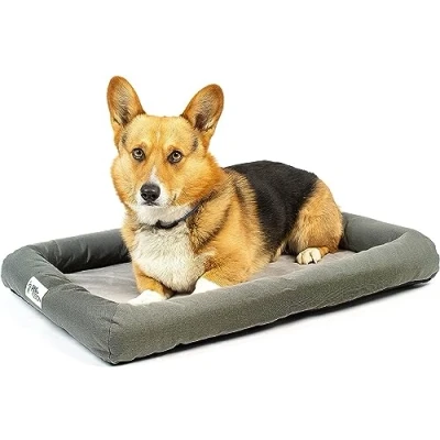 Image of PetFusion Lavender Infused Cooling Dog Bed Orthopaedic Memory Foam Anti Anxiety Crate Mat All Temperature Control Calming and Soothing Puppy Medium (74 x 48 cm)