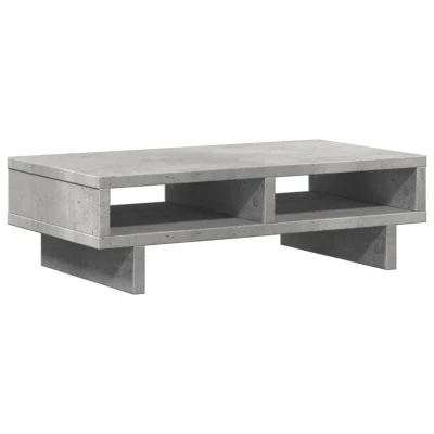 Image of vidaXL Monitor Stand Concrete Grey 50x27x15 cm Engineered Wood