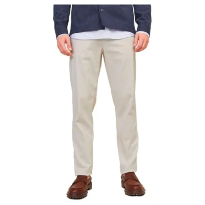 Image of JACK &amp; JONES Men&#039;s Jpstace Jjharlow Chino Noos Trousers, Moonbeam, 32 W/32 L