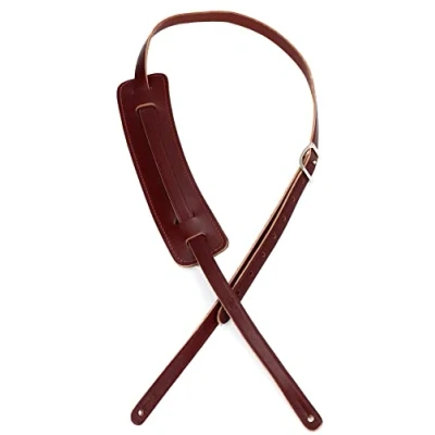 Image of Levy&#039;s Leathers M25 brg 50&#039;s Style RNR Leather Strap Burgundy