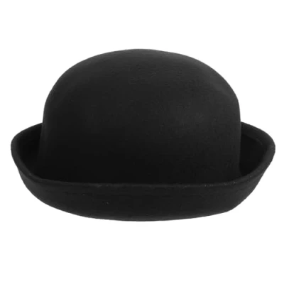 Image of Bowler Hat Black Women Fedora Top Hats Fancy Dress Mini Undertaker