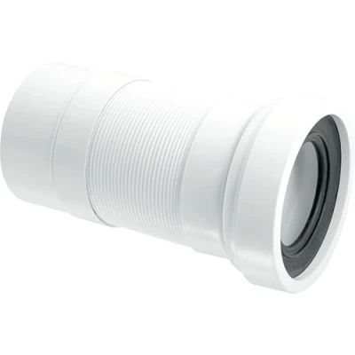Image of McAlpine Plain End Outlet Straight Flexible WC Pan Connector 170 410mm Length WCF26P