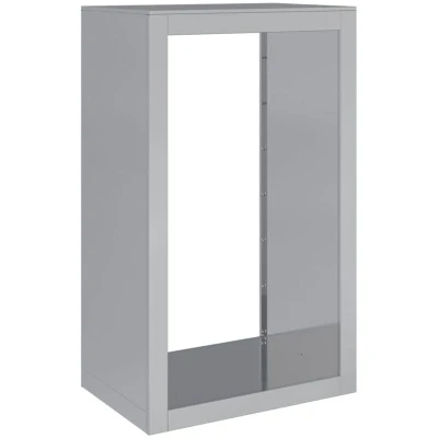 Image of vidaXL Firewood Rack 60x40x100 cm Galvanised Steel