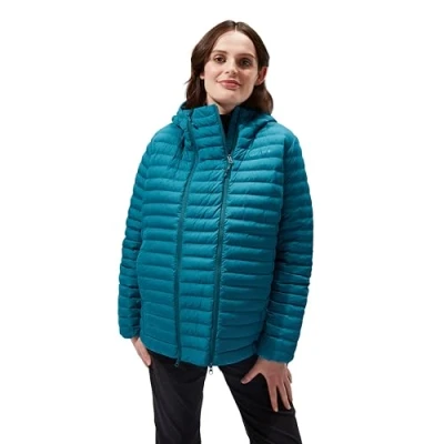 Image of Berghaus Women&#039;s Nula Maternity 2in1 Hooded Insulated Warm Jacket, Deep Ocean, 12