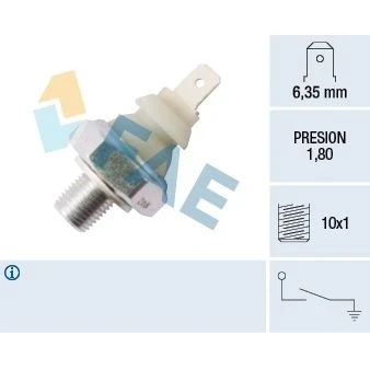 Image of 056919081, 056919081E Oil Pressure Switch EPS 1.800.045 M10x1 1,8bar Made in Italy OE Equivalent VOLKSWAGEN: Transporter 4, GOLF 3, 2