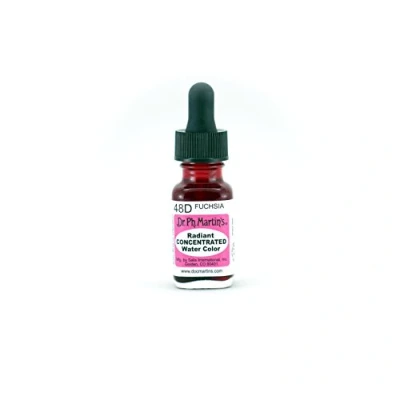 Image of Dr. Ph. Martin&#039;s Radiant Concentrated Water Color, 0.5 oz, Fuchsia (48D)
