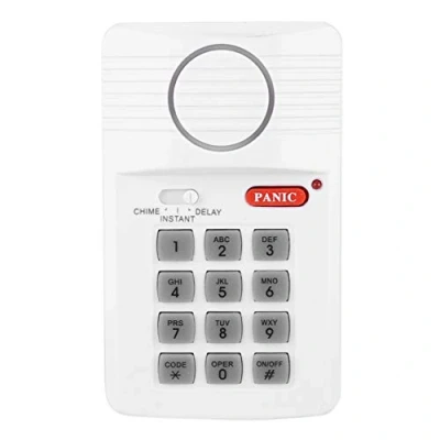 Image of ASHATA Door Alarm System,Home Security Emergency Keypad Siren Home Protection,Premium 3 Settings with Panic Button for Office