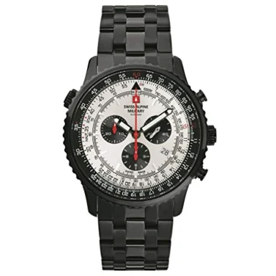 Image of Swiss Alpine Military Men&#039;s Watch, Analogue Quartz 7078.9 Stainless Steel