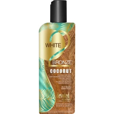 Image of Devoted Creations White 2 Bronze Coconut Dark Bronzing Tanning Lotion (251ml)