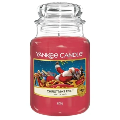 Image of Yankee Candle Scented Christmas Eve Large Jar Long Burning Candles: up to 150 Hours Perfect Gifts for Women