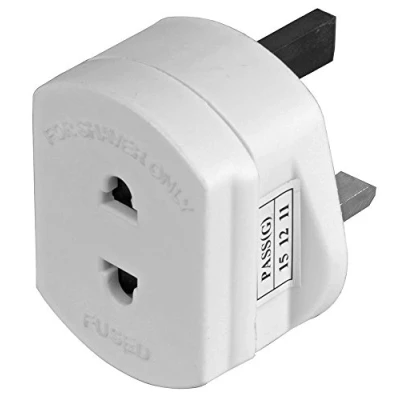 Image of Pro Elec PE01129 Shaver Adaptor, 1A, White