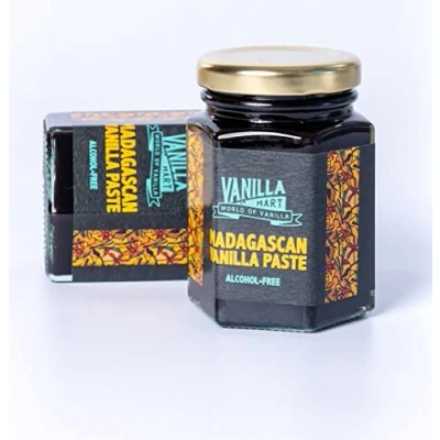 Image of Vanilla Mart Alcohol Free Madagascan Paste 110g Powder Based Premium Made from 100% Grade A Beans Bean